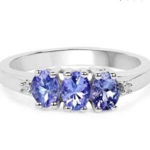 Tanzanite and Topaz Size 8 Ring